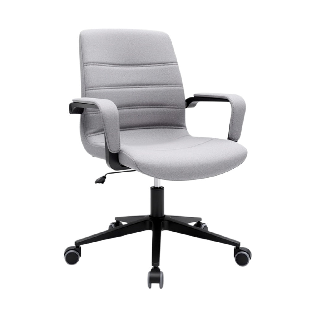 Ergonomische Grijze Bureaustoel met Wieltjes